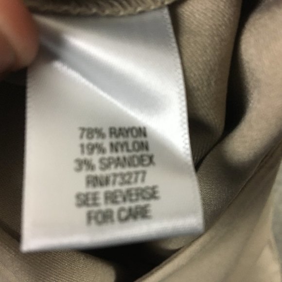 Dana Buchman Capri Pants S Cropped Khaki Pull On Straight Mid Rise Career Casual - Picture 10 of 12